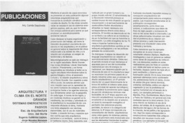 Arquitectura y clima en el Norte Grande