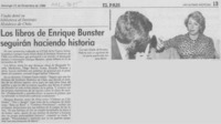 Los Libros de Enrique Bunster seguirán haciendo historia Los Libros de Enrique Bunster seguirán haciendo historia