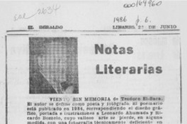 Notas literarias Notas literarias