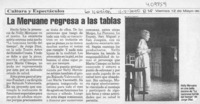 La Meruane regresa a las tablas  [artículo]