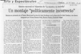 Un Montaje "políticamente incorrecto"  [artículo]