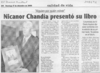Nicanor Chandía presentó su libro  [artículo]