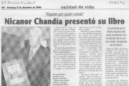 Nicanor Chandía presentó su libro  [artículo]