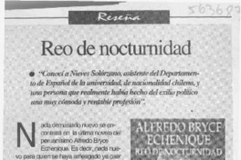 Reo de nocturnidad Reo de nocturnidad