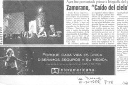 Zamorano, "Caído del cielo" Zamorano, "Caído del cielo"