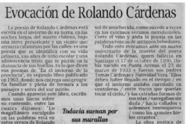 Evocación de Rolando Cárdenas Evocación de Rolando Cárdenas