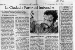 La ciudad a partir del imbunche  [artículo] Carolina Andonie Dracos