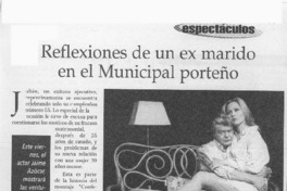 Reflexiones de un ex marido en el Municipal porteño Reflexiones de un ex marido en el Municipal porteño
