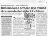 Historiadores ofrecen una mirada descarnada del siglo XX chileno
