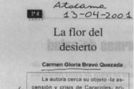 La Flor del desierto  [artículo]