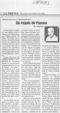 Un regalo de Pascua  [artículo] José Ilic