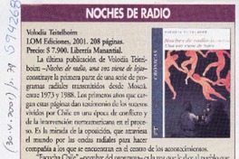 Noches de radio  [artículo] Andrea Berger