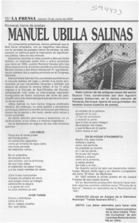 Manuel Ubilla Salinas  [artículo]