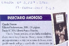 Insectario amoroso