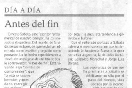 Antes del fin Antes del fin