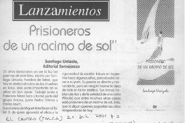 Prisionero de un racimo de sol  [artículo]