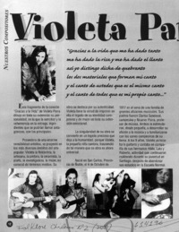 Violeta Parra y su legado universal  [artículo]