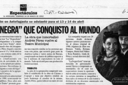 Una "Negra" que conquistó al mundo  [artículo]