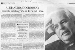 Alejandro Jodorowsky presenta autobiografía en Feria del Libro