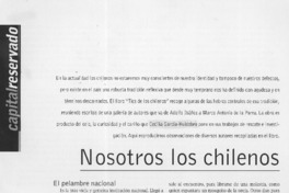 Nosotros los chilenos  [artículo]