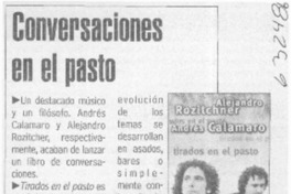 Conversaciones en el pasto  [artículo]