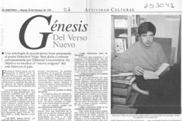 Génesis del verso nuevo  [artículo]