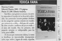Tóxica fama  [artículo] Gloria Guerra