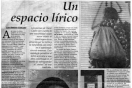 Un espacio lírico Un espacio lírico
