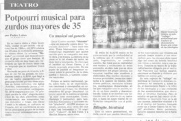 Potpourrí musical para zurdos mayores de 35 Potpourrí musical para zurdos mayores de 35