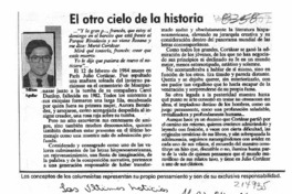 El otro cielo de la historia  [artículo] Milton Aguilar.