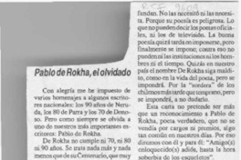 Pablo de Rokha, el olvidado  [artículo] Daniel Osorio.