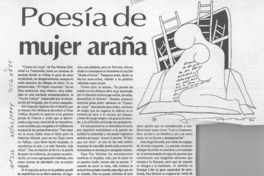 Poesía de mujer araña  [artículo] Virginia Vidal.