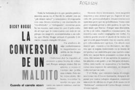 La conversión de un maldito  [artículo] Graciela Romero.