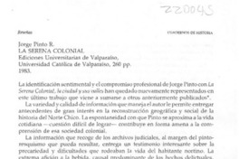 "La Serena colonial" "La Serena colonial"