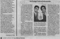 Un Código laboral entretenido  [artículo].