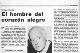 El hombre del corazón alegre  [artículo] Carlos Ruiz-Tagle.
