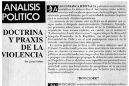 Doctrina y praxis de la violencia
