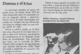 Donoso y el Ictus. Donoso y el Ictus.