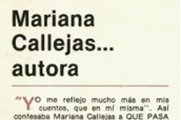 Mariana Callejas... autora Mariana Callejas... autora