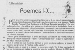 Poemas I-X...