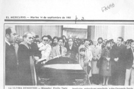 Funerales de don Fernando Durán V. Funerales de don Fernando Durán V.