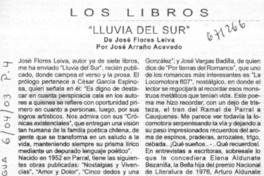 Lluvia del sur"
