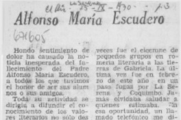 Alfonso María Escudero Alfonso María Escudero