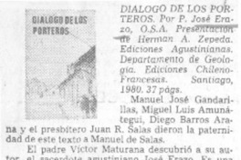 Diálogo de los porteros.