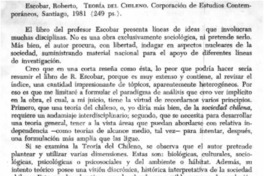 Teoría del chileno Teoría del chileno