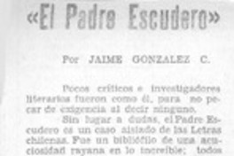 El padre Escudero El padre Escudero