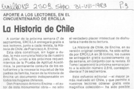 La Historia de Chile. La Historia de Chile.