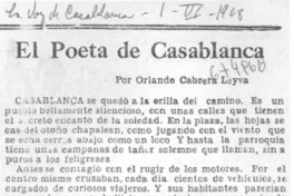 El poeta de Casablanca El poeta de Casablanca