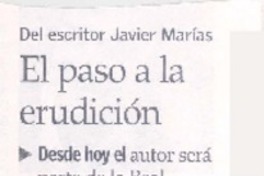El Paso a la erudición El Paso a la erudición