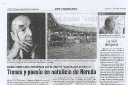 Trenes y poesía en natalicio de Neruda